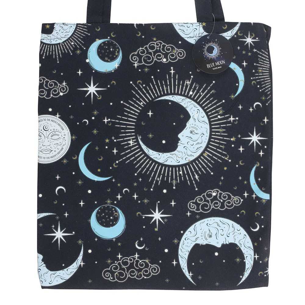 Something Different - Blue Moon Print Tote bag - Blue